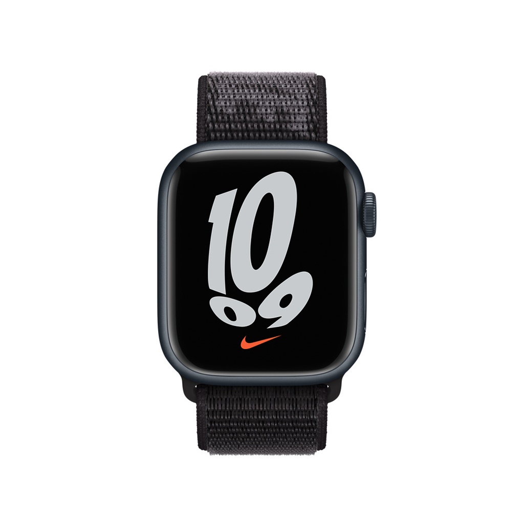 Black Sport Loop Active Band For Apple Watch - Image 3