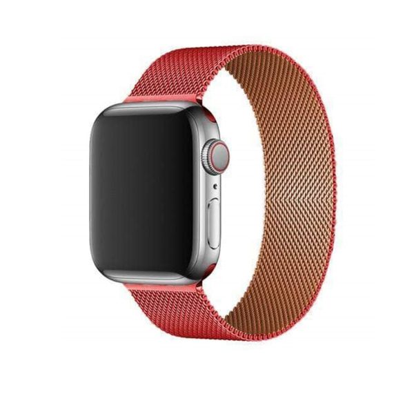 Duo Red/Rose Pink Milanese Loop for Apple Watch