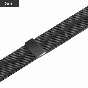 Alternative view of Gun Metal Milanese Loop for Apple Watch