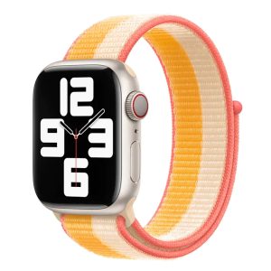 Maize White Sport Loop Band For Apple Watch