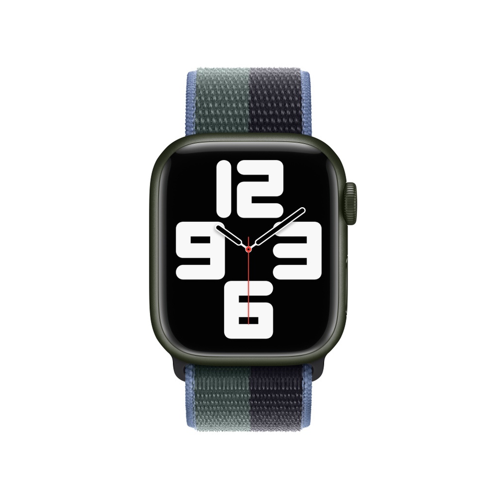 Midnight / Eucalyptus Sport Loop Band For Apple Watch - Image 3