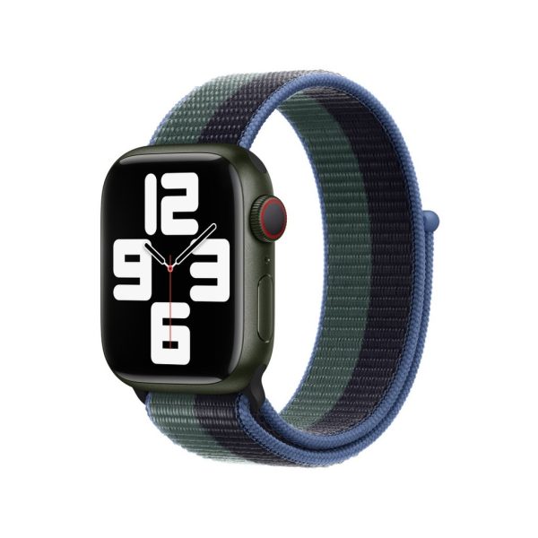 Midnight / Eucalyptus Sport Loop Band For Apple Watch
