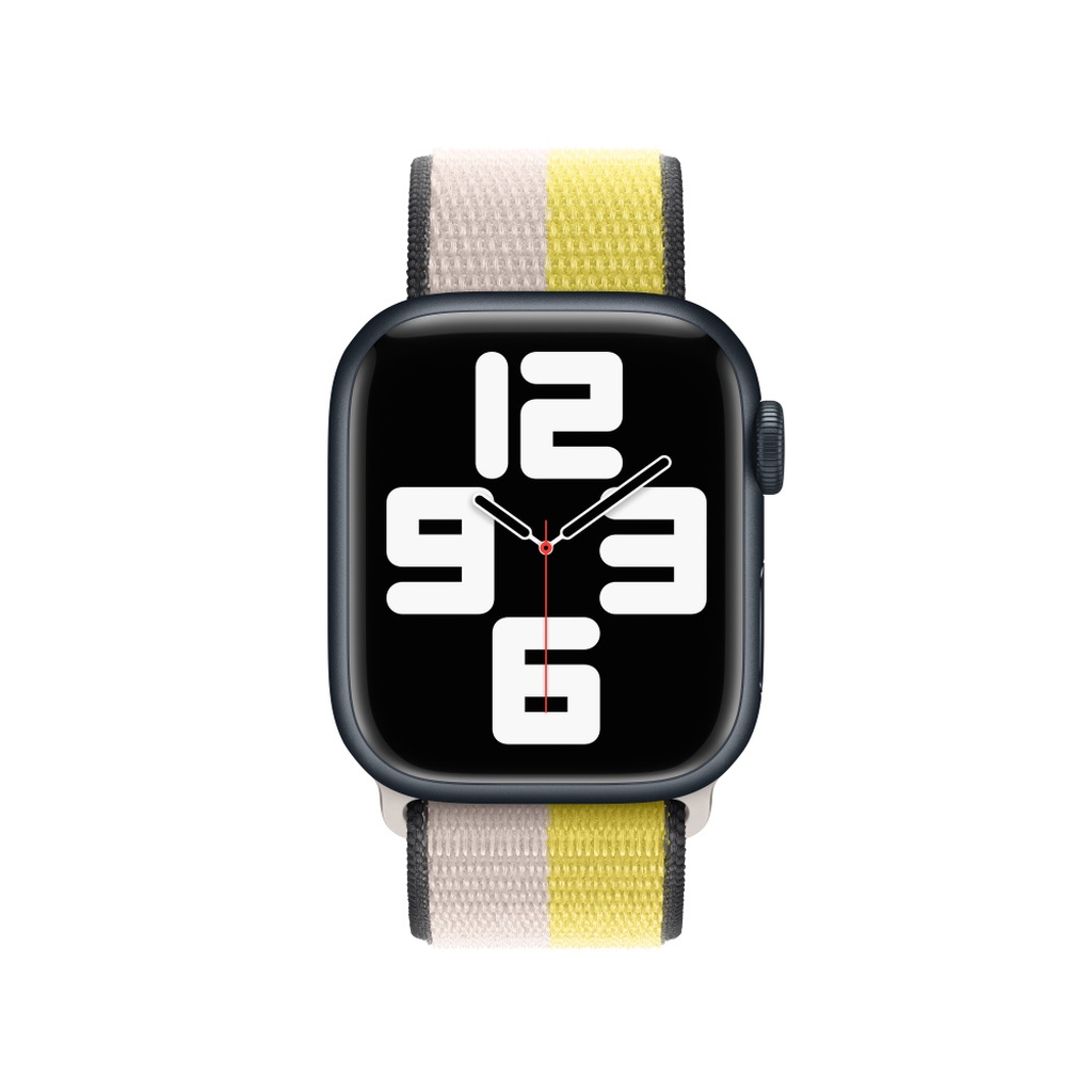 Oat Milk / Lemon Zest Sport Loop Band For Apple Watch - Image 3