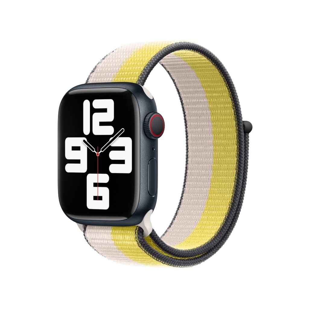 Oat Milk / Lemon Zest Sport Loop Band For Apple Watch