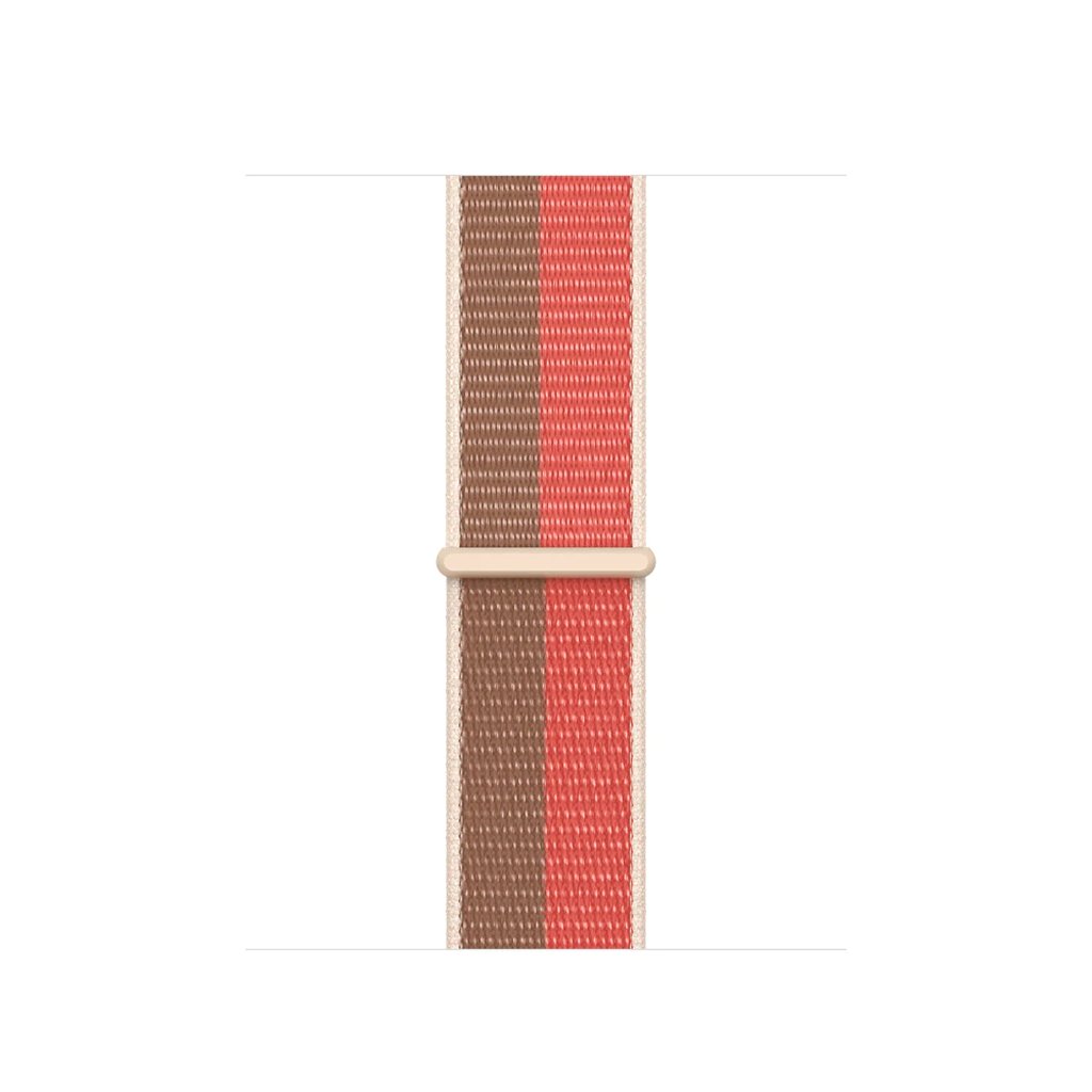 Pink Pomelo / Tan Sport Loop For Apple Watch