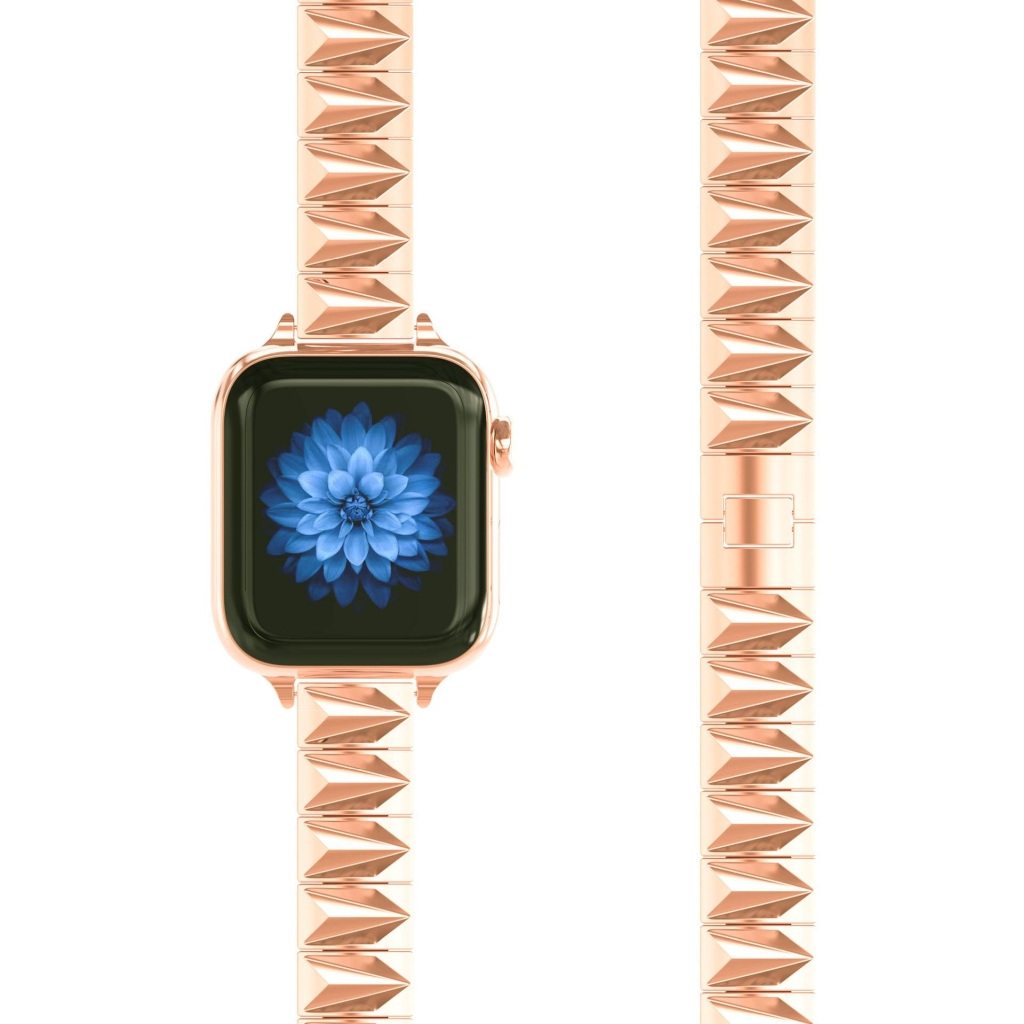 Pyramid Bracelet Band For Apple Watch - Rose Gold - Image 3