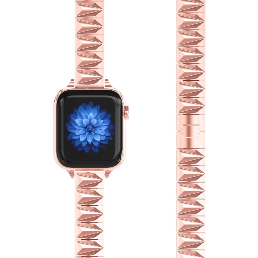 Pyramid Bracelet Band For Apple Watch - Rose Gold