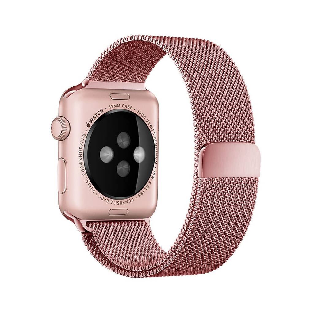 Rose Pink Milanese Loop for Apple Watch - Image 2