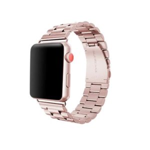 Rose Pink Slim Stainless Steel Band for Apple Watch