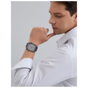 Alternative view of Trial Loop Strap For Apple Watch in Blue/Grey