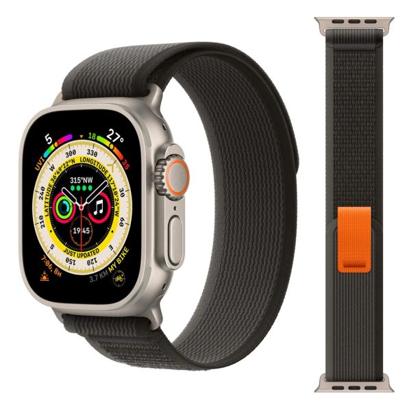 Trial Loop Strap For Apple Watch in Black/Grey